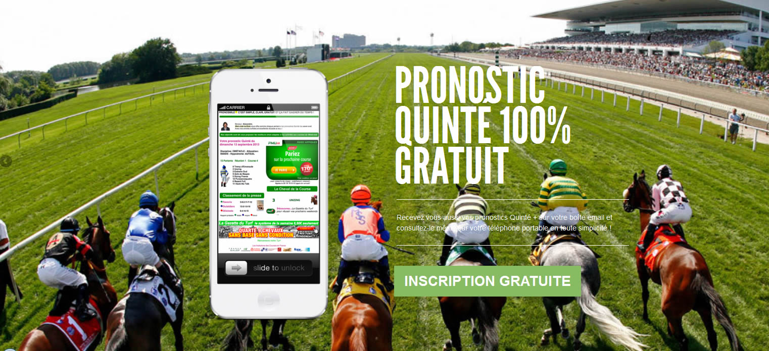 Inscrivez-vous pour recevoir les pronostics gratuits de pronsmile